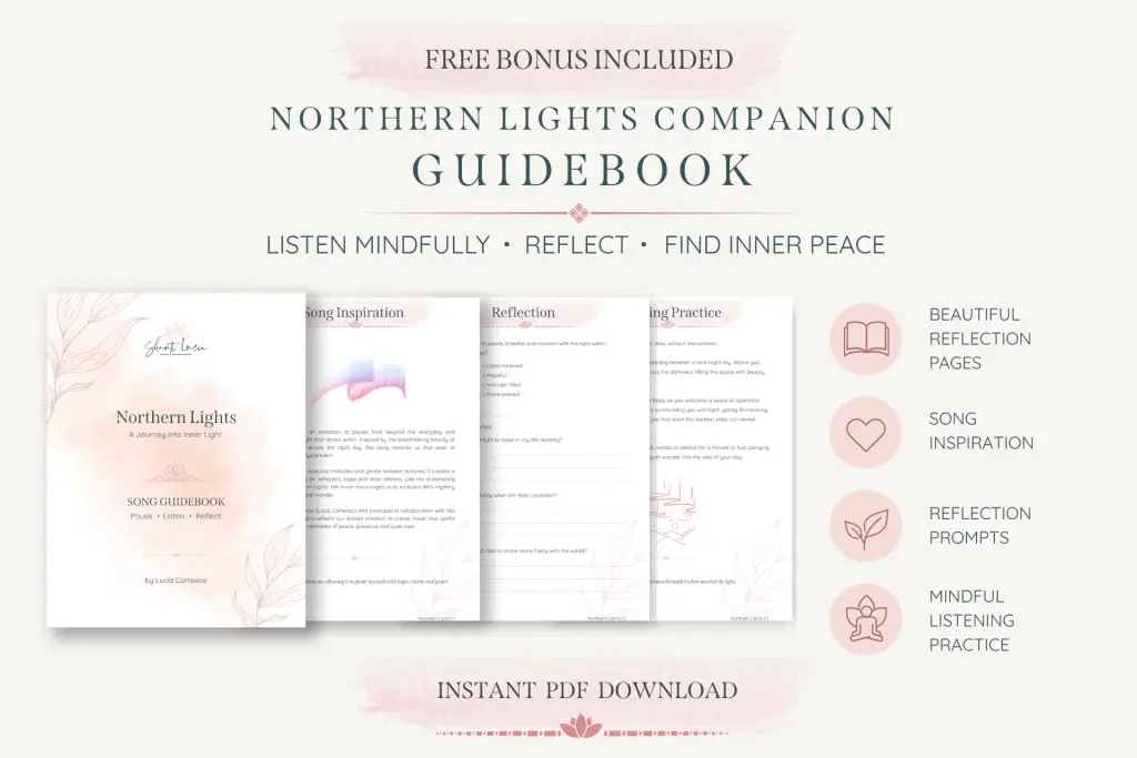 Northern Lights 4-page spiritual song Reflection Companion