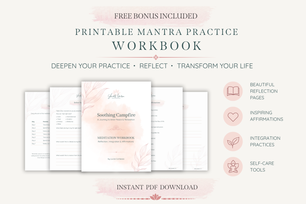 Soothing Campfire 8-page reflection workbook