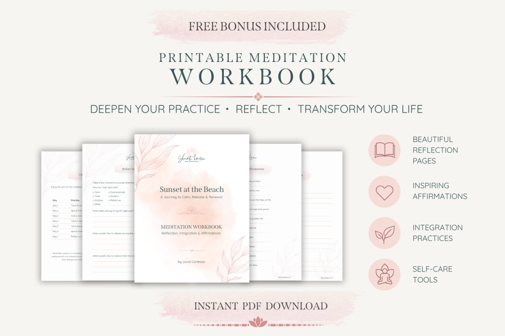 Sunset at the Beach 8-page reflection workbook